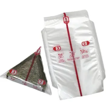 100шт Двуслойни триъгълни пакет за опаковане на оризови топки Нори, Морски водорасли, онигири, Чанта за суши, Инструменти и Аксесоари за приготвяне на суши