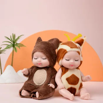 1pcs13cm Sleep Baby Doll Нова Мода Моделиране Възраждане Кукли Мини Сладка кукла мультяшное животно е Детска играчка, Кукла, Подарък за рожден Ден