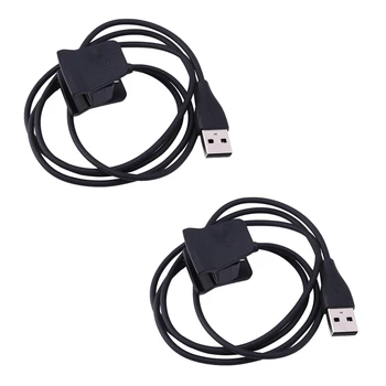 2X За зарядното устройство Fitbit Alta HR Преносимото USB-кабел за зареждане, докинг станция За Зарядното устройство Fitbit Alta HR (3 ft/1 m)