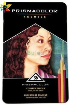 36 от Опаковки цветни моливи Prismacolor Premier с мека гръбначен мозък, с масивен гръбначен мозък, акварельных или благата, Sanford Prismacolor Junior pencils