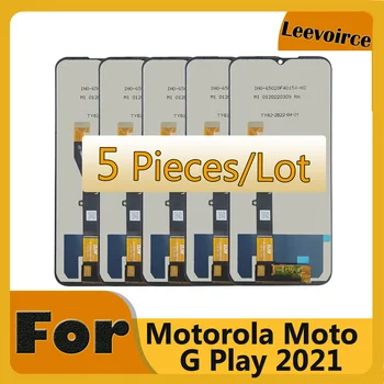 5 БР. За Motorola Moto G Play 2021 XT2093 XT2093DL LCD Сензорен дисплей, Дигитайзер, Монтаж, Ремонт На Мото Gplay 2021 LCD