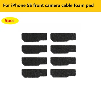 5 бр. оригинални гъвкав кабел предна камера, поролоновая уплътнение за iPhone 5S, черно лепило, защитни стикери за съединител, резервни части за ремонт на