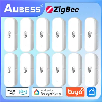 Aubess ZigBee Сензор за температура и влажност на въздуха, термометър-влагомер, крадец алармена система 
