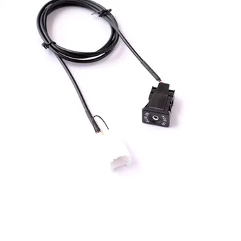 AUX кабел 6-пинов MP3-аудио кабел-адаптер с клъстер жак за Ford