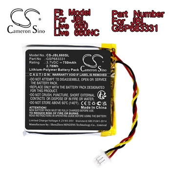 Cameron Sino 1050 mah 3,7 В Безжични Слушалки Батерия За JBL на Живо 660 Live 660NC Номер GSP683331