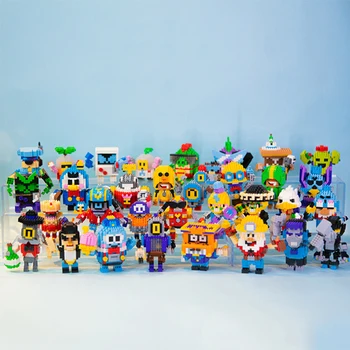 Cartoony робот, игра, строителни блокове, креативна 3D модел, събрана със собствените си ръце, микро-тухла фигурки Dalier Monster, детски играчки, подарък за рожден Ден