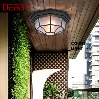 DEBBY Тавана лампа в европейски стил, градинска съвременна led крушка, водоустойчив за украса на дома: коридор