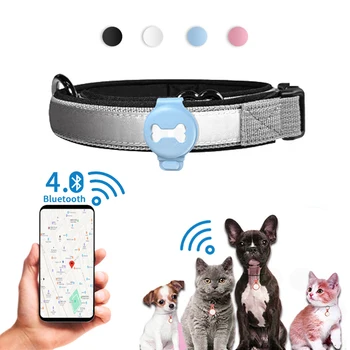 GPS тракер за домашни любимци, интелигентен локатор, електронно откриване на куче, носене на яка, Bluetooth за котки, кучета, птици, инструмент за проследяване на анти-загубени записи