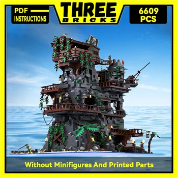Moc Строителни блокове Street View модельная серия Pirate крепост Технически тухли DIY Монтаж на Известните играчки за деца Празнични подаръци