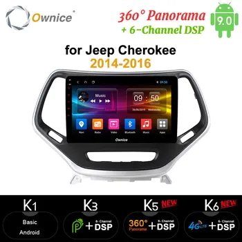 Ownice Восьмиядерный Android 9,0 Авто DVD GPS Navi Плейър carplay 4G LTE DSP 360 Панорама Оптичен за Jeep Cherokee 2014 2015 2016