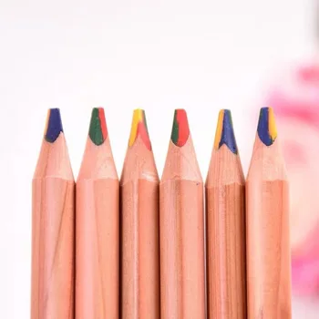 Rainbow Цветен молив четырехцветный с една ръка многоцветен градиентный молив Семицветный смесен цветен Албум за рисуване магически цветен молив