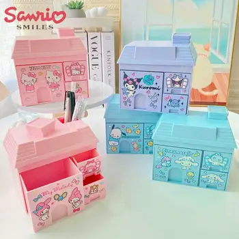 Sanrio Hellokittys Кутия За Съхранение На Kawaii Kuromi Mymelody Сладък Cartoony Кутия За Организация На Работния Плот Творчески Аниме Подарък За Рожден Ден