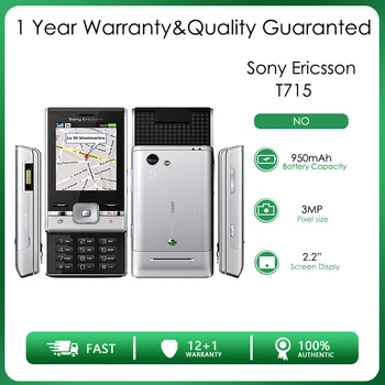 Sony Ericsson T715 Отключени 90 MB оперативна памет, 3-мегапикселова камера Евтин мобилен телефон с безплатна доставка