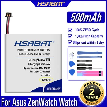 Батерия за часовник HSABAT C11N1510 максималния си капацитет от 500 mah батерии за ASUS ZenWatch