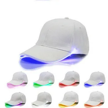 Бейзболни шапки с led осветление, светещи Регулируеми Мигащи хип-хоп шапки, Модни Ярки светещи в тъмното спортни шапки, Бейзболни led шапки