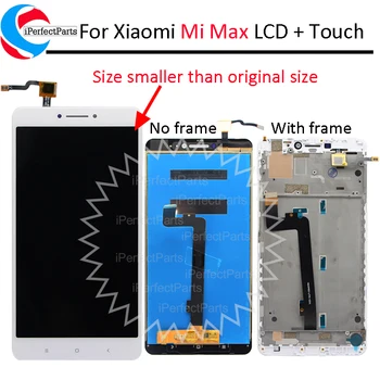 Високо Качество За Xiaomi mi max LCD дисплей + Тъч Екран Дигитайзер с рамка Пълна Събрание 6,44 