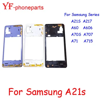 Висококачествена Средната Рамка За Samsung Galaxy A21S A217 A60 A606 A70S A707 A71 A715 Средната Рамка за Врата Корпус Рамка на резервни Части За Ремонт на