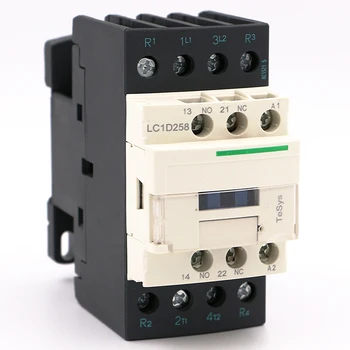 Електрически магнитен контактор за променлив ток LC1D258D7 4P 2NO + 2NC LC1-D258D7 40A 42V Бобина на променлив ток