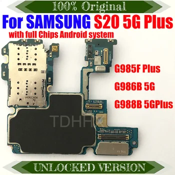 За Samsung S20 G980F G985F G986B G988B G981U G988N дънна Платка Оригиналната Замененная дънна Платка С Монтирани чипове за Android OS