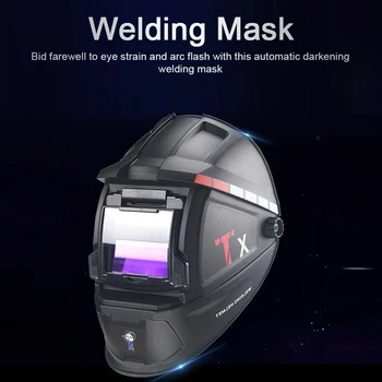 Заваряване маска на слънчевата енергия с автоматично затъмняване заваръчни каски на главата, заваряване маска за аргонодуговой заваряване, защитна маска за заваряване