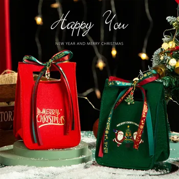 Коледна кутия-тоут, Бъдни вечер, ябълков пакет, Кутия за опаковане на бонбони, Пинан, плодови опаковка, за украса на Коледното парти, подарък кутия # 50 г
