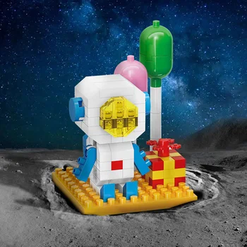 Мини Космически Астронавт градивните елементи на Луната Астронавт Фигурки на Земята Диамантени Тухли Фигурки за Събиране на Играчки За Деца, Подарък За рожден Ден