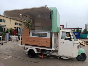Мобилна количка за продажба малка пица APE, заведения за бързо хранене, сладолед, триколка, количка за хот-дог, ремарке за продажба в САЩ