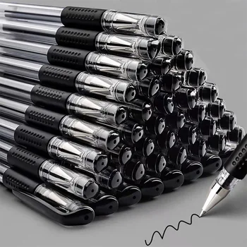 Набор от гелевых дръжки Класическа химикалка писалка със средна точка 0,5 мм, Сини, Черни, Червени Дръжки за попълване на училище офис канцеларски материали