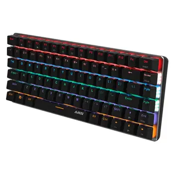Надеждна жични клавиатура AJAZZ 82 Клавишите, 2 цвята по желание, Высокочувствительная детска клавиатура за PC, жични клавиатура