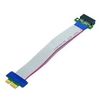 Нов гъвкав кабел PCI Express за преместване на PCI-E от 1X до 1x Слот Странично Card Удължител, удлинительная лента за биткойн-майнера
