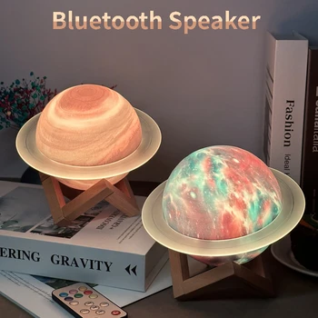 Нова led Bluetooth-високоговорител с висококачествени цветни светлини, безжична малка звукова кутия, субуфер, джобно десктоп украса за дома, подарък
