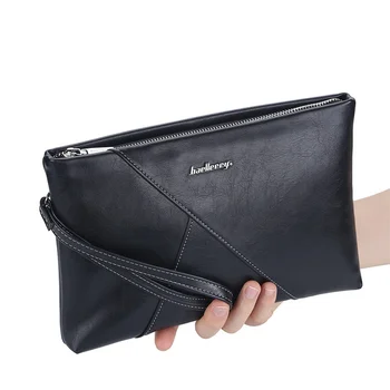 Нова мъжки преносима чанта корейската версия, бизнес портфейл с цип голям капацитет