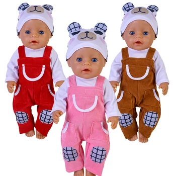 Облекло за кукли интересите на 43-45 см, играчка, кукла за новородено, аксесоари за американските кукли, модерен комплект презрамки