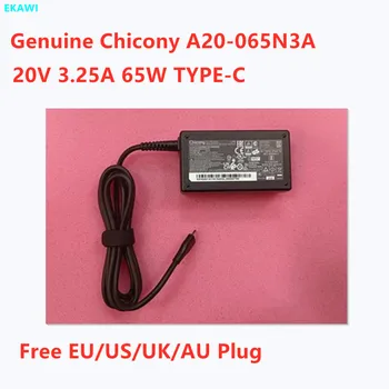 Оригинален адаптер Chicony A20-065N3A 20V 3.25 A 65W TYPE-C USB-C A065RP49P За Зарядно за Лаптоп MSI