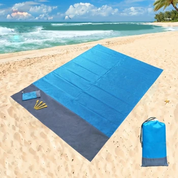 Плажна Одеяло, защитено от пясък, голям плажен мат, водонепроницаемое одеало за пикник, Леко Плажна одеяло на открито за плаж, пикник