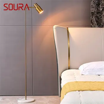 Под лампа SOURA Nordic, просто модерното led мраморно осветление, Декоративна хол, кабинет, спалня