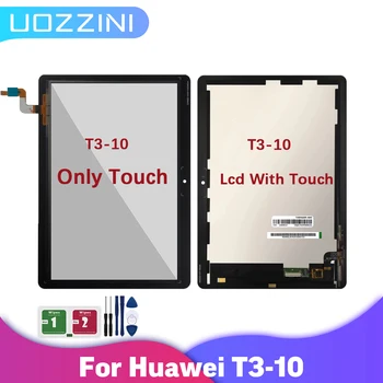 Тестван LCD-Сензорен Дисплей За Huawei MediaPad T3 10 AGS-L03 AGS-L09 AGS-W09 Със сензорен екран, цифров преобразувател в събирането, LCD дисплей за таблет + Инструмент