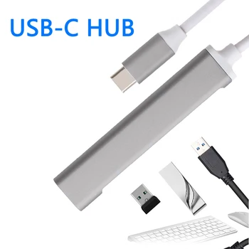 ХЪБ USB C USB 3.0 ХЪБ Type C, 4-портов мультиразветвитель, OTG адаптер Macbook ХЪБ Pro 13 15 Air Mi Pro, компютърни аксесоари HUAWEI