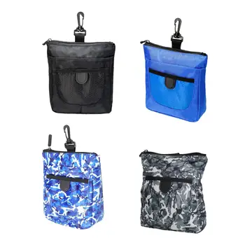 Чанта за топките за голф, калъф с въртяща се ключалка на 360 градуса, държач за тениски за голф, цип, колан, чанта, колектор, полиестер, лесен