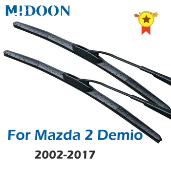 Четки за чистачки MIDOON за Mazda 2 Demio са Подходящи за Пренасочване-крючкам 2003 2004 2005 2006 2007 2008 2009 2010 2011 2012 2013 2014 2015 2016 2017